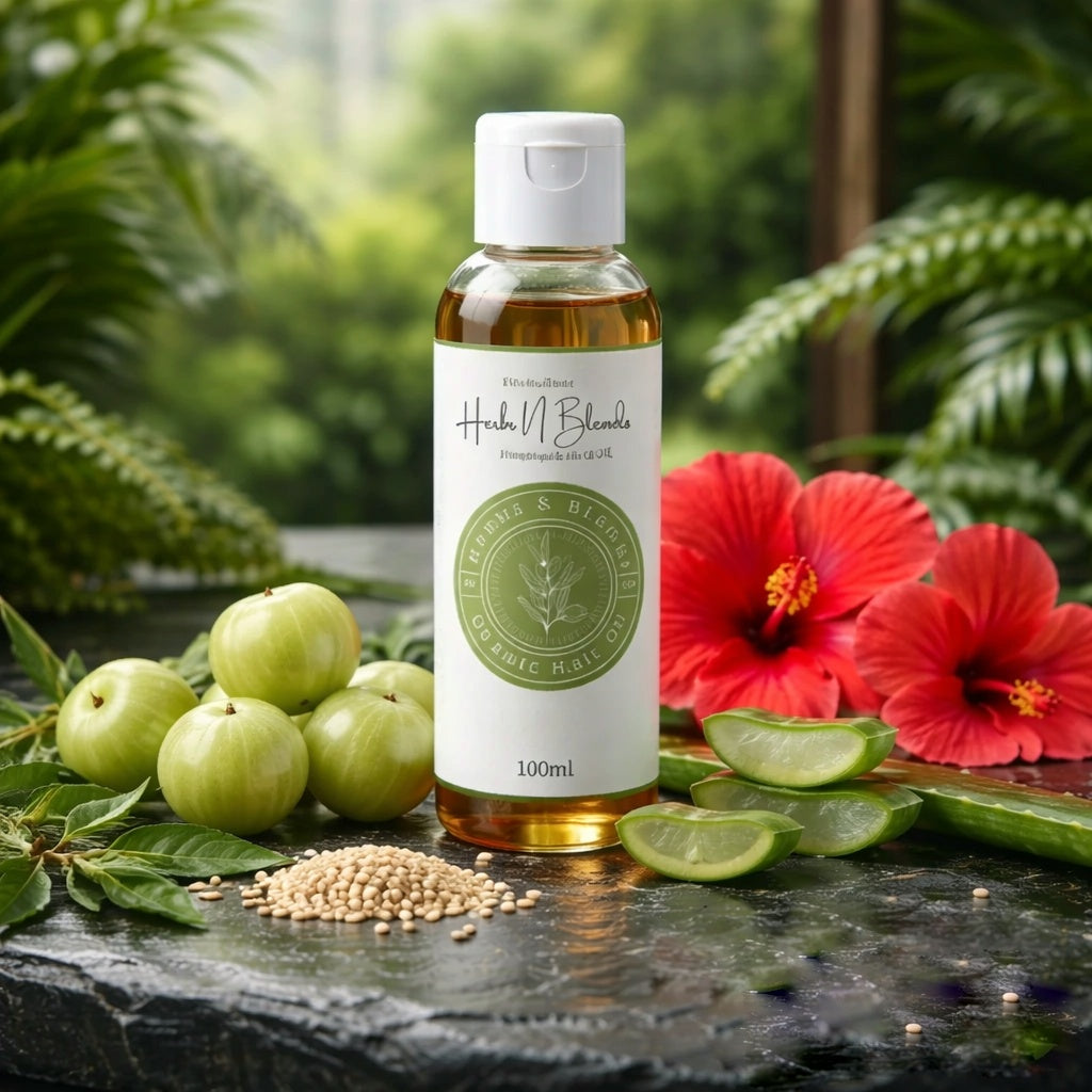 HNB Herbal Hair Oil – Ayurvedic Hair Fall Control & Nourishment